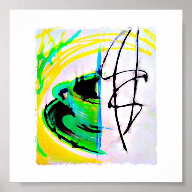 Morgenkaffee Blur Poster (Vorne)