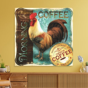 Morgenkaffee Leinwanddruck