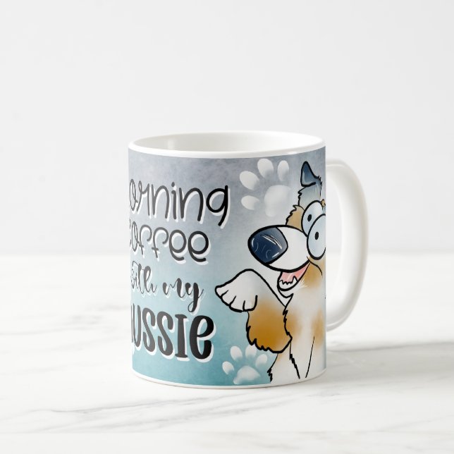 Morgenkaffee mit meiner Aussie Kaffeetasse (VorderseiteRechts)