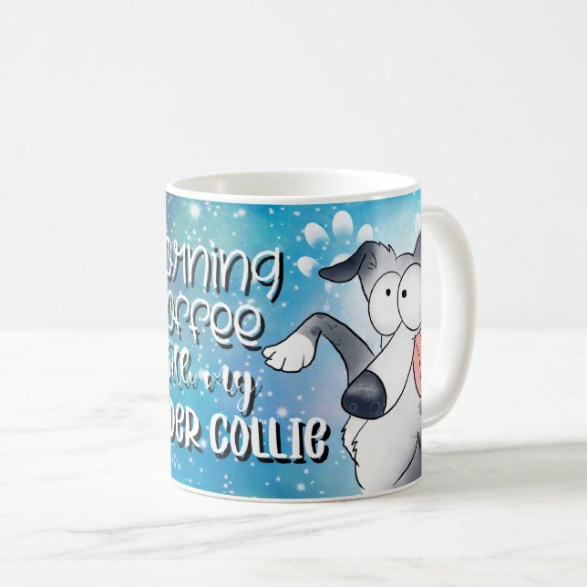 Morgenkaffee mit meiner Grenzwolle Kaffeetasse (VorderseiteRechts)