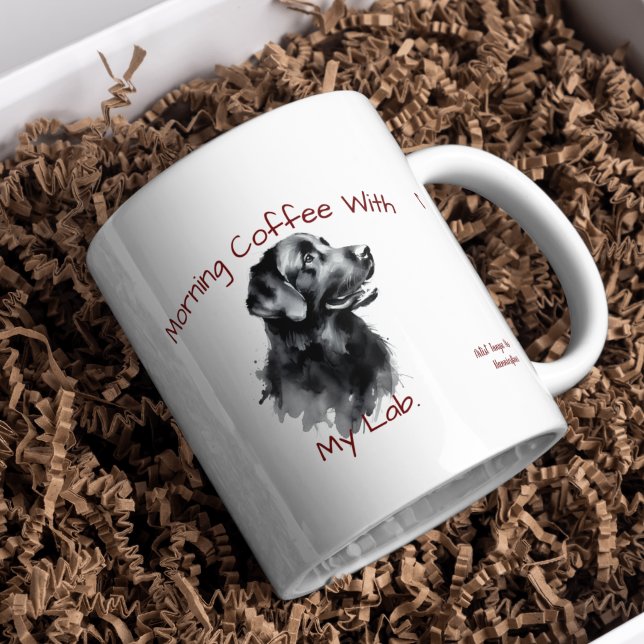 Morgenkaffee/PERSONALISIEREN Kaffeetasse (Personalize, add your own text to this design)