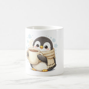 Morgenkaffee Pinguin Kaffeetasse