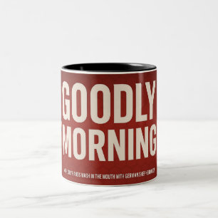 Morgenkühne rote Tasse