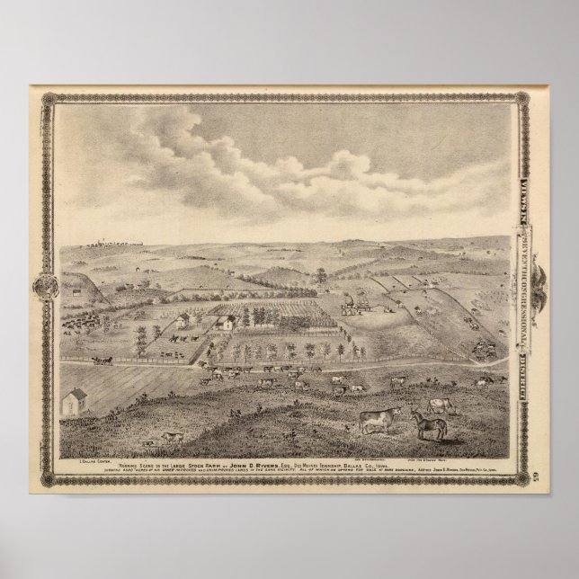 Morgenlandschaft, JD-Flüsse Poster (Vorne)