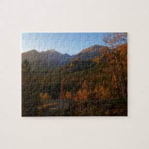 Morgenlicht auf den Rocky Mountains im Herbst Puzzle