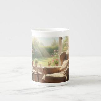 Morgenlicht im Wohnzimmer – Friedlicher Tee Prozellantasse