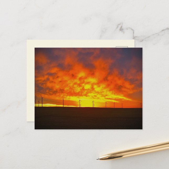 Morgenlicht Postkarte (Vorderseite/Rückseite Beispiel)