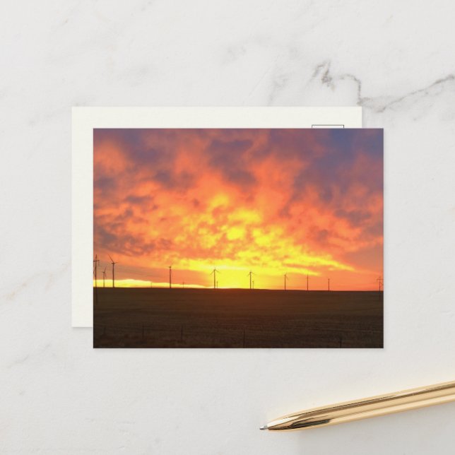 Morgenlicht Postkarte (Vorderseite/Rückseite Beispiel)