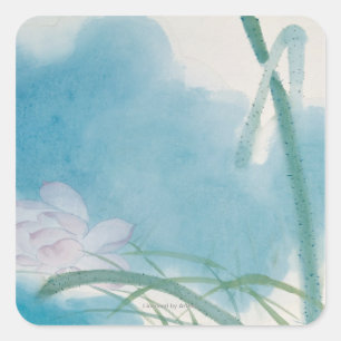 Morgenlicht Quadratischer Aufkleber