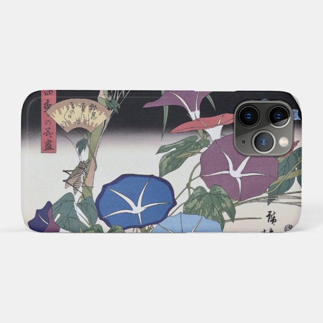 Morgenlorbeer, Hiroshige, Ukiyo-e Case-Mate iPhone Hülle (Rückseite (Horizontal))