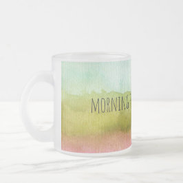 Morgenmensch-Tasse Mattglastasse