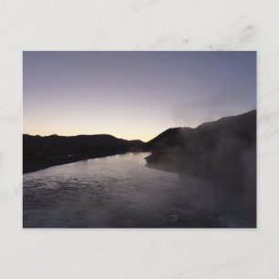 Morgennebel am Jackson River im Grand Teton Postkarte