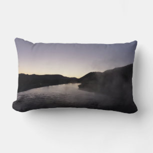 Morgennebel auf dem Jackson River bei Grand Teton Lendenkissen