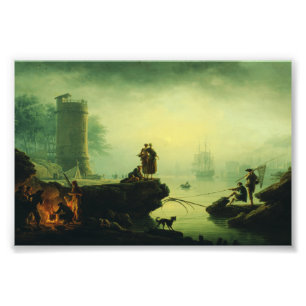 Morgennebel auf See von Joseph Vernet  Fotodruck
