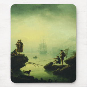 Morgennebel auf See von Joseph Vernet Mousepad
