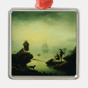 Morgennebel auf See von Joseph Vernet  Ornament Aus Metall