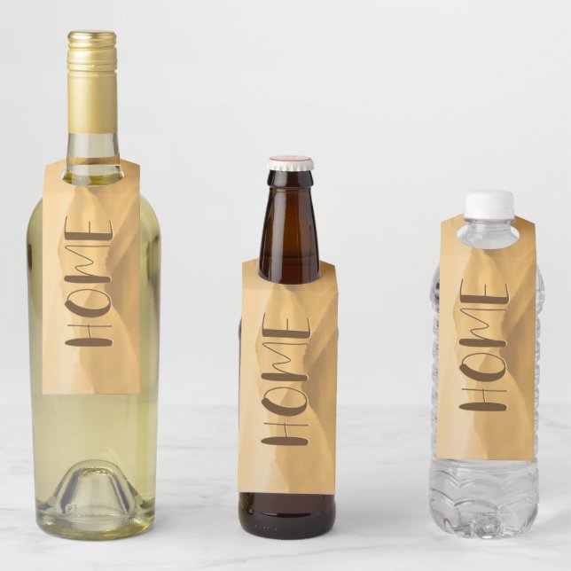 Morgennebel Goldschichten Sonnenaufgang Zuhause Zi Flaschenanhänger (Beispiel)