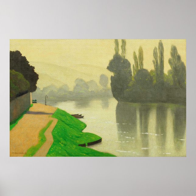 Morgennebel in Andelys - Felix Vallotton Poster (Vorne)