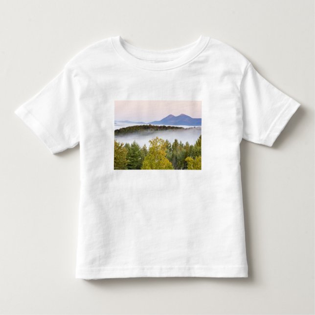 Morgennebel und die Percy Peaks, wie aus Sicht Kleinkind T-shirt (Vorderseite)