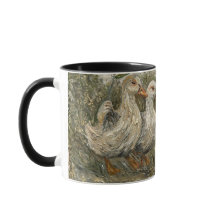 Morgenpendelverkehr Whimsical Farmhouse-Ente Regen