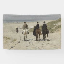 Morgenreiten am Strand (von Anton Mauve) Banner