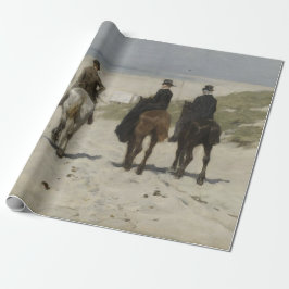 Morgenreiten am Strand (von Anton Mauve) Geschenkpapier