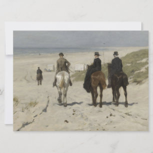 Morgenritt am Strand (von Anton Mauve) Karte