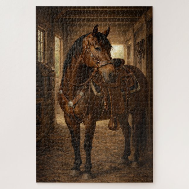 Morgenritt | Pferdekunst | Puzzle (Vertikal)