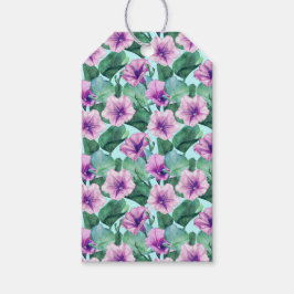 Morgenruhm floral Retro Geschenkanhänger