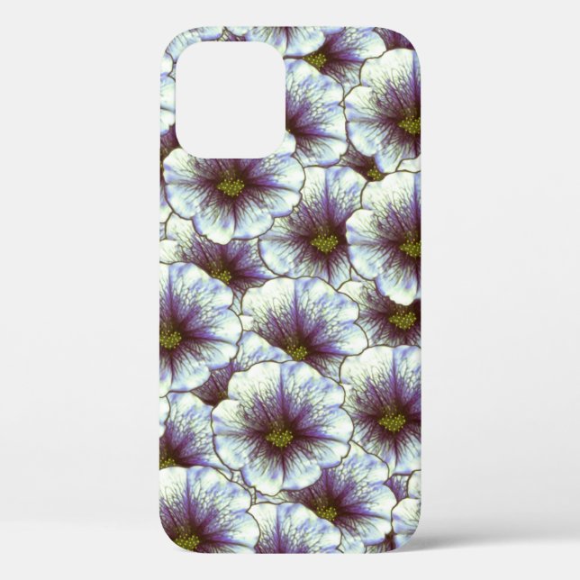 Morgenruhm Lila und weiß Case-Mate iPhone Hülle (Rückseite)