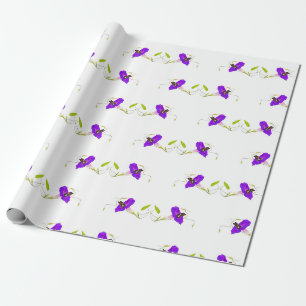 Morgenruhm und Schmetterling Geschenkpapier