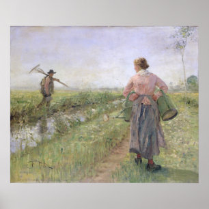 Morgens, 1889 poster