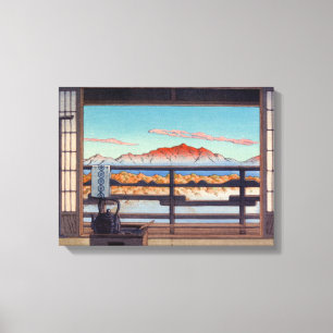 Morgens am Arayu Wellness-Center Shiobara von Kawa Leinwanddruck