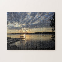 Morgens am Round Lake Puzzle