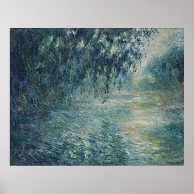 Morgens am Seine Monet Poster (Vorne)