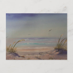 Morgens am Strand Postkarte