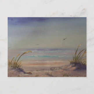 Morgens am Strand Postkarte