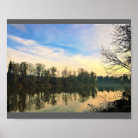 Morgens am Willamette River, Oregon