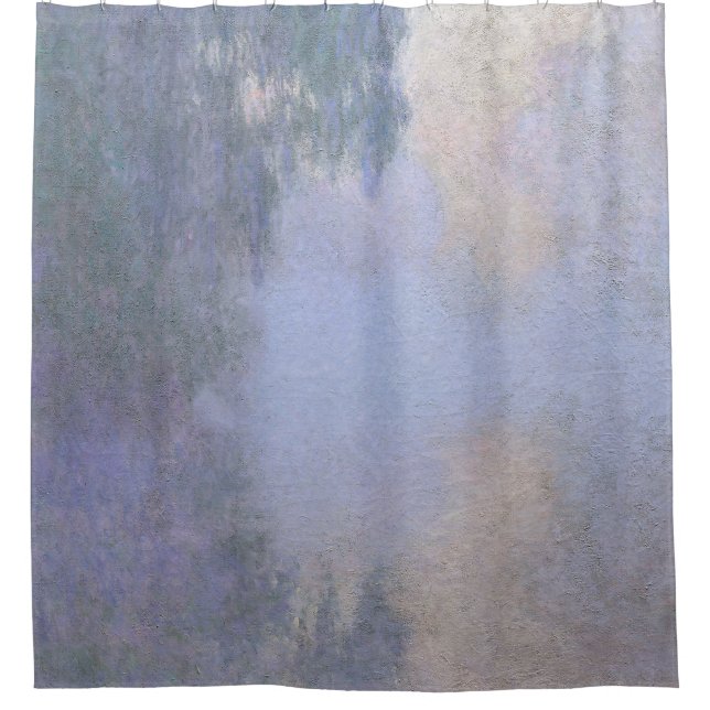 Morgens an der Seine bei Giverny von Claude Monet Duschvorhang (Vorderseite)