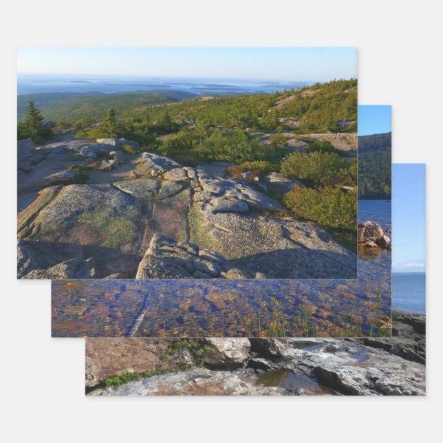 Morgens auf dem Cadillac Mountain at Acadia Geschenkpapier Set (Set)