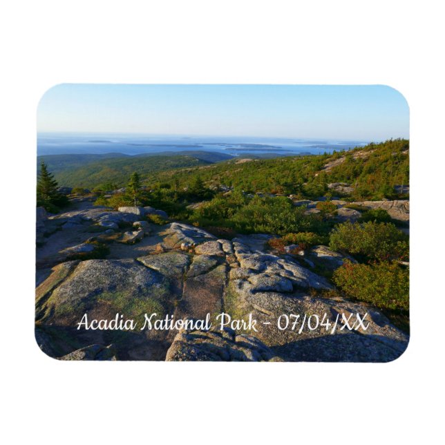 Morgens auf dem Cadillac Mountain at Acadia Magnet (Horizontal)
