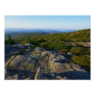 Morgens auf dem Cadillac Mountain at Acadia Poster