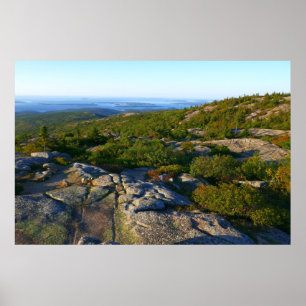 Morgens auf dem Cadillac Mountain at Acadia Poster