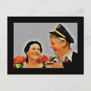 Morgens-Coffee-Freunde Postkarte