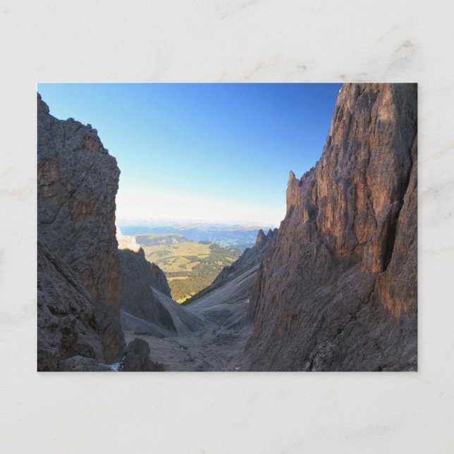 Morgens die Dolomiten Postkarte (Vorderseite)
