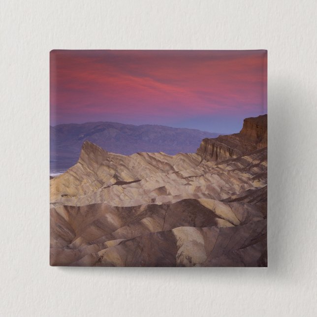 Morgens erstes Licht auf Zabriskie Point und 2 Button (Vorderseite)