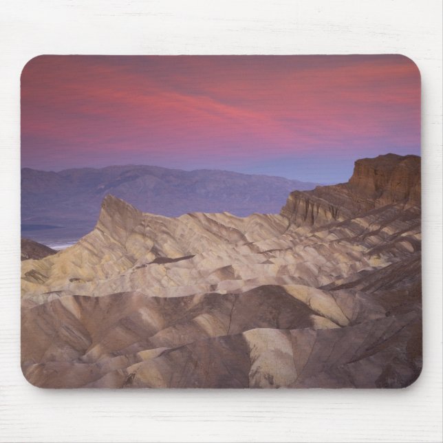Morgens erstes Licht auf Zabriskie Point und 2 Mousepad (Vorne)