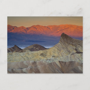 Morgens erstes Licht auf Zabriskie Point und Postkarte