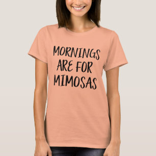 Morgens gibt es ein lustiges Mimosas Drink Wochene T-Shirt