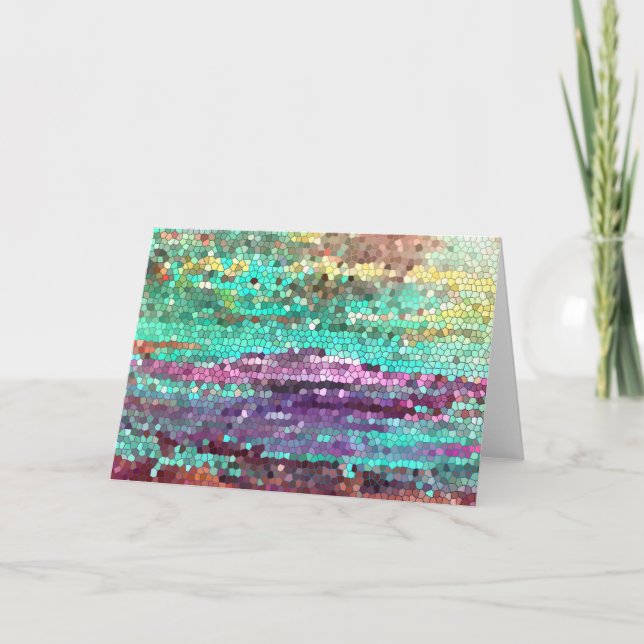 Morgens hat eine gebrochene Grußkarte Karte (Vorderseite)